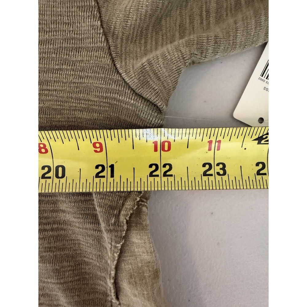 NWT PILCRO Women's army Green Ragged Long sleeve Shirt Size S *Tiny Hole* - Picture 4 of 15